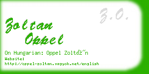 zoltan oppel business card